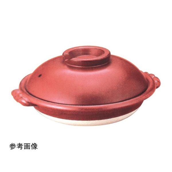 スギコ産業 鉄赤スッポン鍋 8号 67-8141-16 1個（直送品）