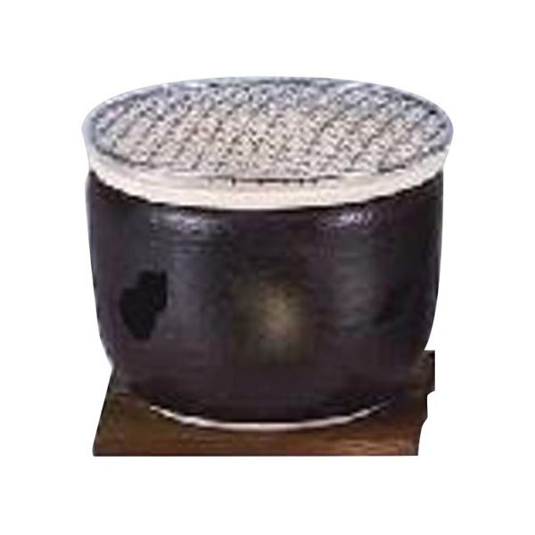 スギコ産業 伊勢炭焼水コンロ(黒)φ167×125mm 67-8142-82 1個（直送品）