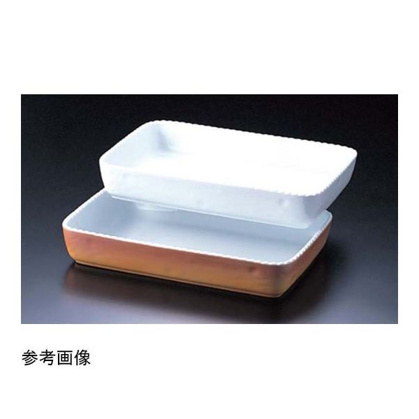 スギコ産業 ロイヤルオーブンウェアー 角型グラタン皿 No.500 44cm ホワイト 67-8151-97 1個（直送品）