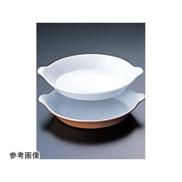 スギコ産業 ロイヤルオーブンウェアー 小判耳付グラタン皿(無地)No.603 15cm ホワイト 67-8152-22 1個（直送品）