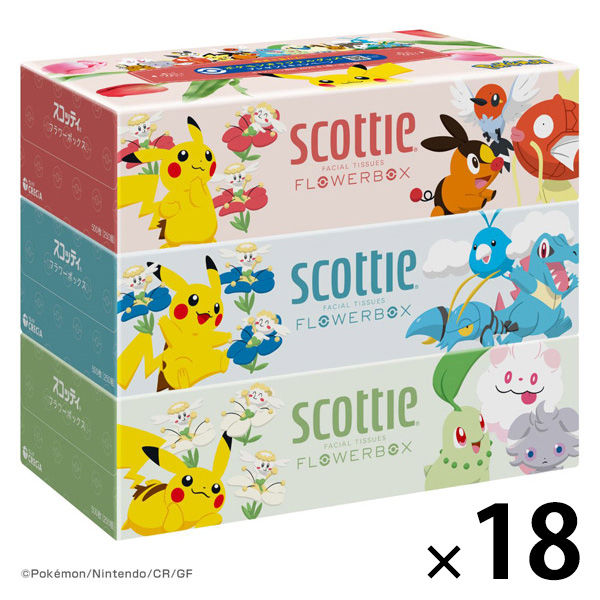 ポケモン ティッシュ箱 3箱セット ティッシュペーパー スコッティ ティシュー 250組（3箱入