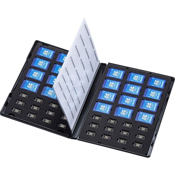 サンワサプライ DVDトールケース型メモリーカードケース（SDカード、microSDカード用） FC-MMC28SDM 1個