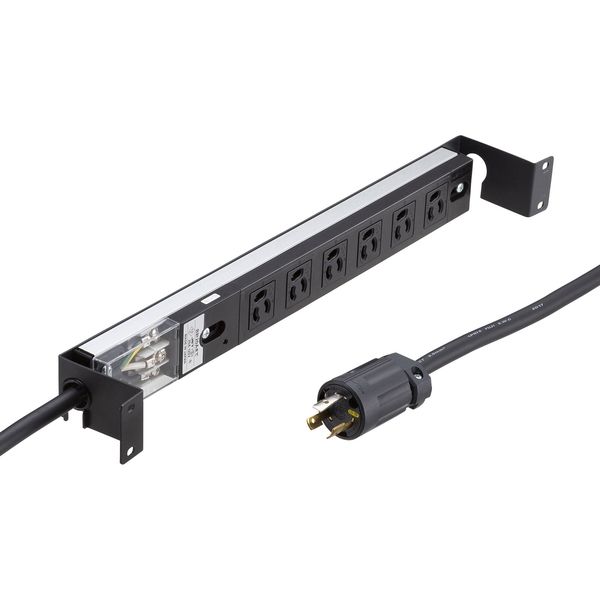 延長コード 電源タップ 3m 3P（ピン） 6個口 ブラック TAP-SVSL206-1U サンワサプライ 1個（直送品）