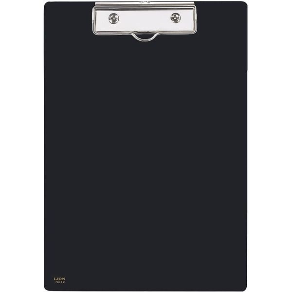 ライオン事務器 アート 用箋ばさみ NO.10 B5E 黒（ブラック） 14006 1セット（2枚）