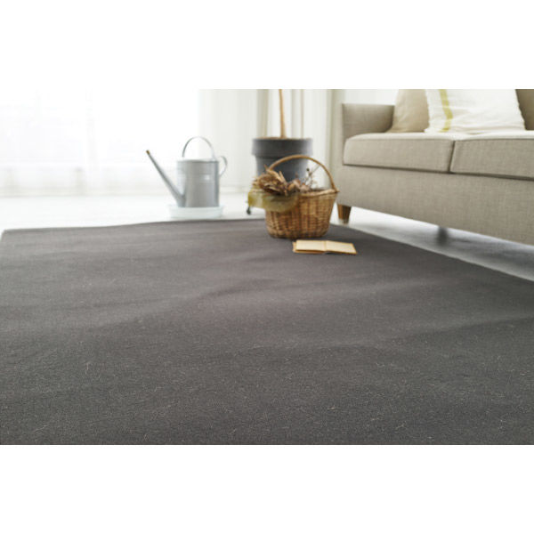 スミノエ コンシェルジュ WOOL REX 防炎 ラグ ウールレックス WR18 1000×1400mm グレイッシュBR 1枚（直送品）