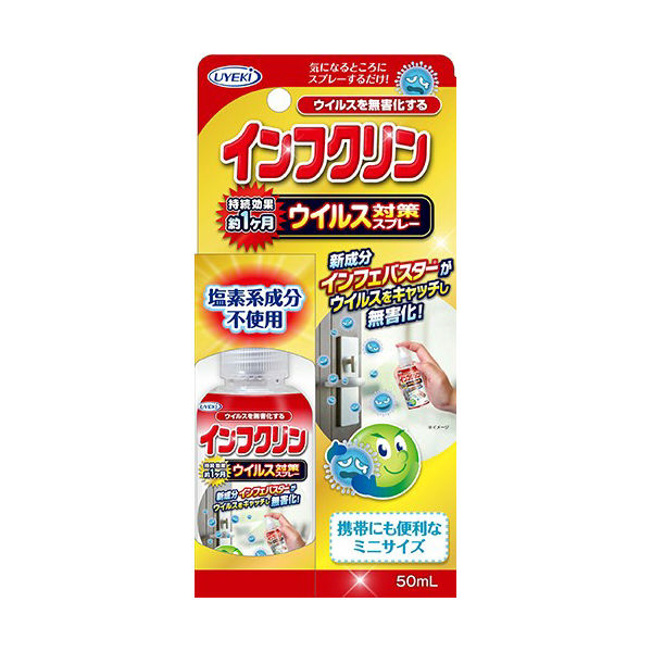 UYEKI インフクリン　携帯用ミニスプレー 707791 50ML×12点（直送品）