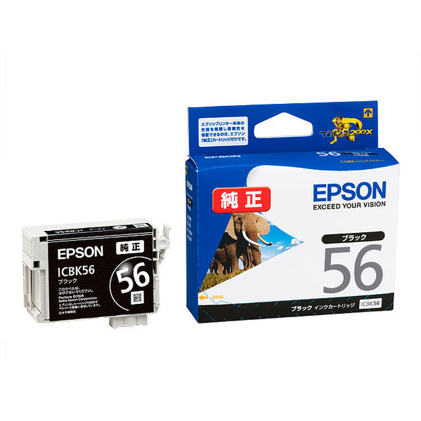 エプソン（EPSON） 純正インク ICBK56 ブラック 1個（直送品）