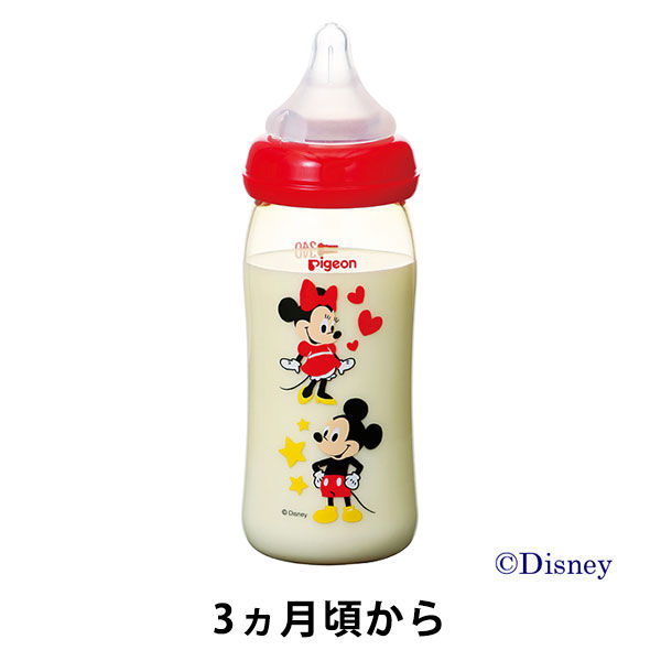 ピジョン ピジョン 母乳実感哺乳びん プラスチック ミッキー柄 240mL 1個入 00348 1個入×5セット（直送品）