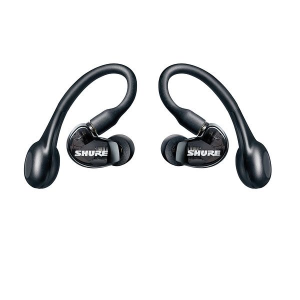 SHURE 耳掛け型完全ワイヤレスイヤホン トランスルーセントブラック