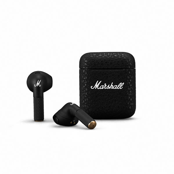 Marshall インナーイヤー型完全ワイヤレスイヤホン ブラック Minor 3Black 1個（直送品）