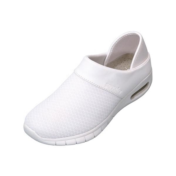 【ナースシューズ/靴】ダイマツ ピュアウォーカースリッポンPW0502(ホワイト)22.5cm 1足（直送品）