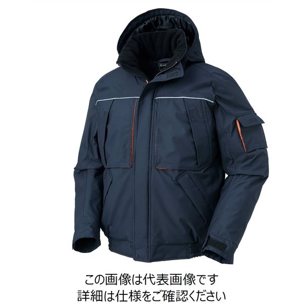 クロダルマ 裏アルミプリント防水防寒ジャンパー ネイビー L 54233-11-L 1枚（直送品）