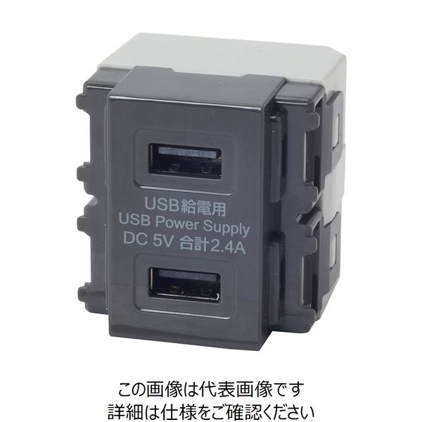 TERADA 埋込USB給電用コンセント USBーR3701DG USB-R3701DG 1個（直送品）