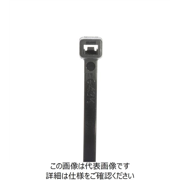 パンドウイット 耐候性ナイロン結束バンド 黒 長さ100mm 幅2.5mm 100本入り S4ー18ーC0 S4-18-C0（直送品）