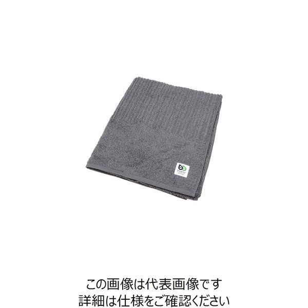 ライフリング ブリーズブロンズ 消臭バスタオル チャコールグレー T-21 1枚 7-5733-11（直送品）