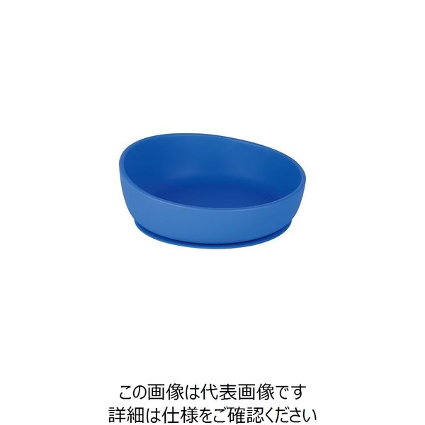 岡部洋食器製作所 ピタッとシリコン皿 ブルー PD-03 1個 7-8809-03（直送品）