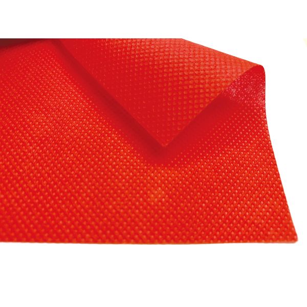 PP不織布原反ロール　160cm巾×10M（メートル）巻　赤 90010641 1セット（6本） 丸玉工業（直送品）