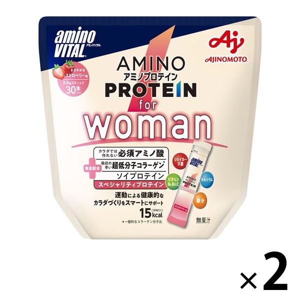 アミノバイタル アミノプロテイン for Woman ストロベリー味（30本入 