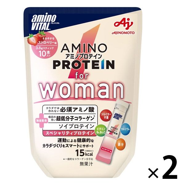 アミノバイタル アミノプロテイン for Woman ストロベリー味（10本入 ...