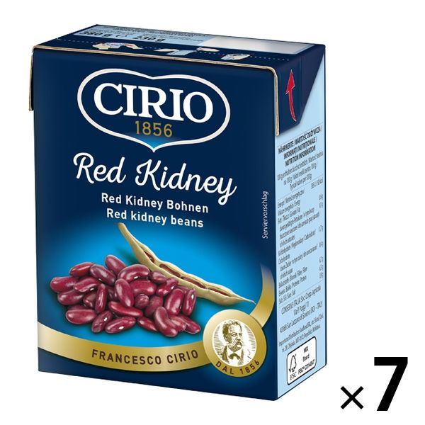 素材缶詰 レッドキドニー 赤いんげん豆 水煮 380g 1セット（7個） チリオ