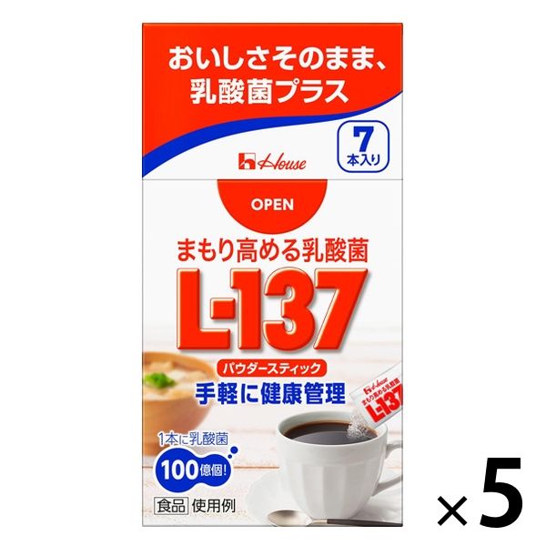 まもり高める乳酸菌パウダースティック 7本入 5個 ハウスウェルネスフーズ