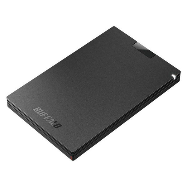 ポータブルSSD 1TB バッファロー SSD-PG1.0U3-BC 1台 - アスクル
