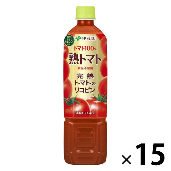 伊藤園 熟トマト 730g エコボトル 1箱（15本入）【野菜ジュース