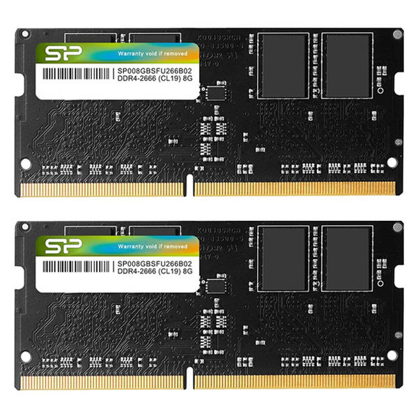 増設メモリ 8GB×2枚 DDR4 2666 シリコンパワー ノートPC用 SODIMM PC4-21300 PCメモリ 1セット（2個入）