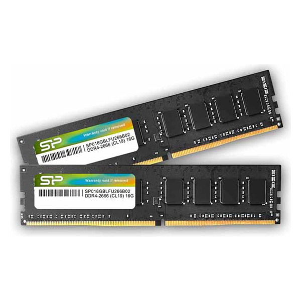 増設メモリ 16GX2枚 DDR4 2666 シリコンパワー デスクトップ PC4-21300 PCメモリ 1セット（2個入） - アスクル