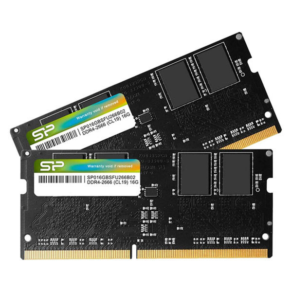 増設メモリ 16GB×2枚 DDR4 2666 シリコンパワー ノートPC用 PC4-21300 PCメモリ 1セット（2個入） - アスクル