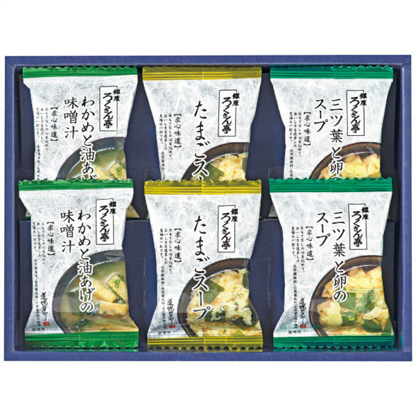 百一堂 道場六三郎 スープ・味噌汁ギフト B-A6　1個（直送品）