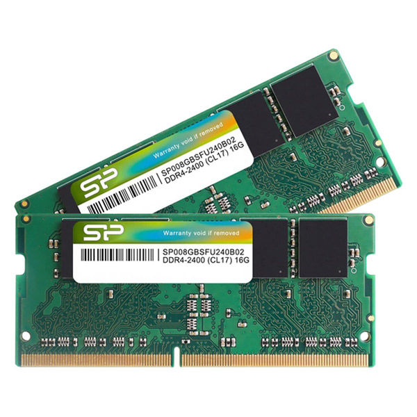 増設メモリ 8GB×2 DDR4 2400 シリコンパワー ノートPC用 PC4-19200 