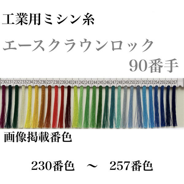 大貫繊維 工業用ミシン糸　エースクラウンロック#90/10000m　232番色 asl90/10000-232 1本(10000m巻)（直送品）