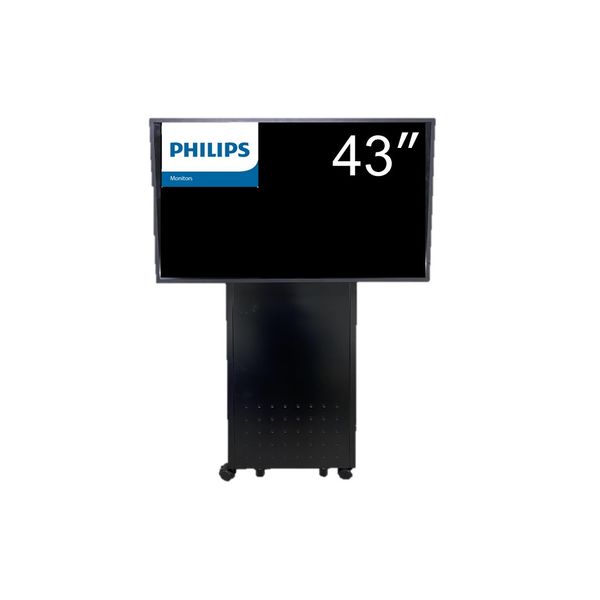 フィリップス 43インチ大型モニタースタンドセット 同時納品 SET-43BDL3550Q_XS-3247H 1台（直送品）