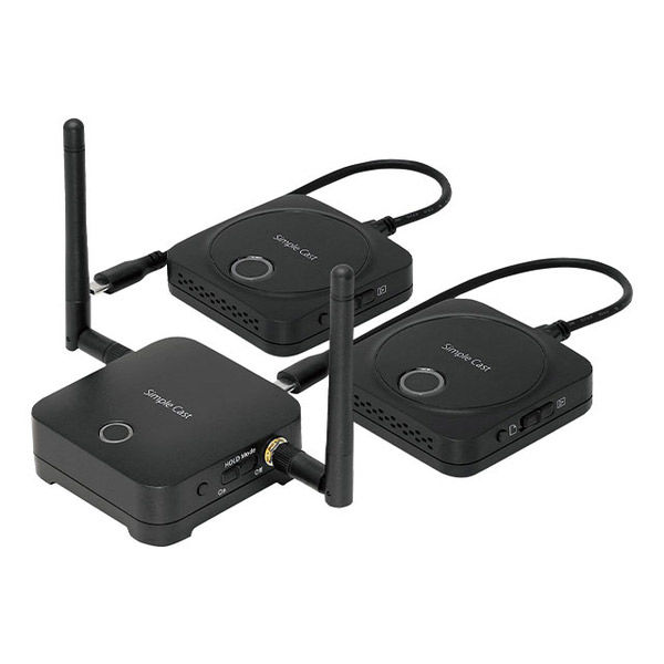 ワイヤレスプレゼンテーション「Ｓｉｍｐｌｅ　Ｃａｓｔ　２」 PTW-SPCAST2 1台 プリンストン（直送品）