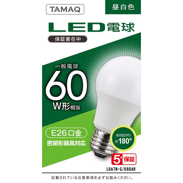 NVCライティングジャパン LED電球 LDA7N-G/K60AR 1個