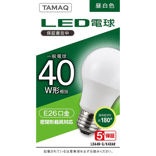 NVCライティングジャパン LED電球 LDA4N-G/K40AR 1個