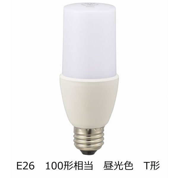 オーム電機 LED電球 T形 E26 100形相当 昼光色 全方向 LDT13D-G IG92 1個