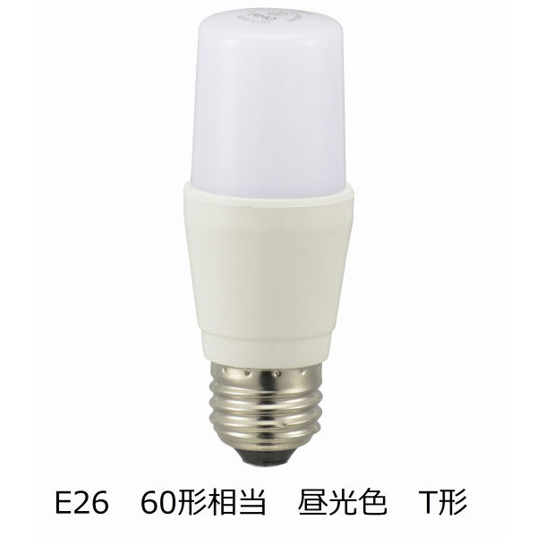 オーム電機 LED電球 T形 E26 60形相当 昼光色 全方向 LDT7D-G IG92 1個