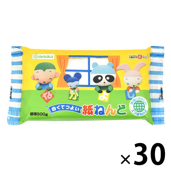 デビカ 紙ねんど 500g 090101 1箱(30個:1個×30)