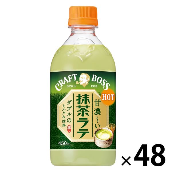 サントリー クラフトボス 抹茶ラテ ホット 450ml 1セット（48本）