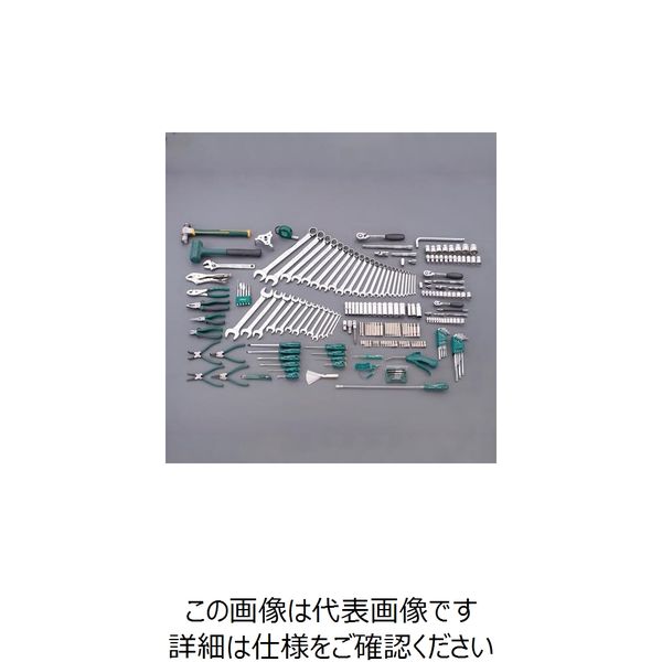 エスコ [242個組]ツールワゴン付工具セット(トレー入) EA689SY 1セット