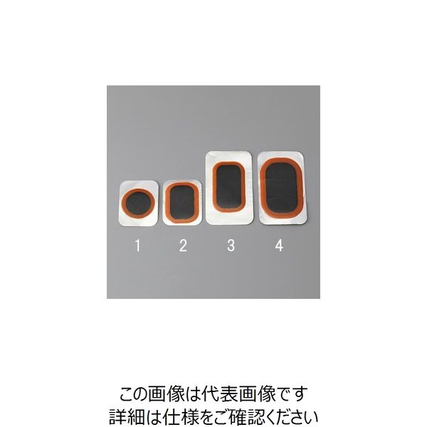 エスコ 35x30mm 自転車用チューブパッチ(5枚) EA934YP-2 1セット(100枚:5枚×20セット)（直送品）