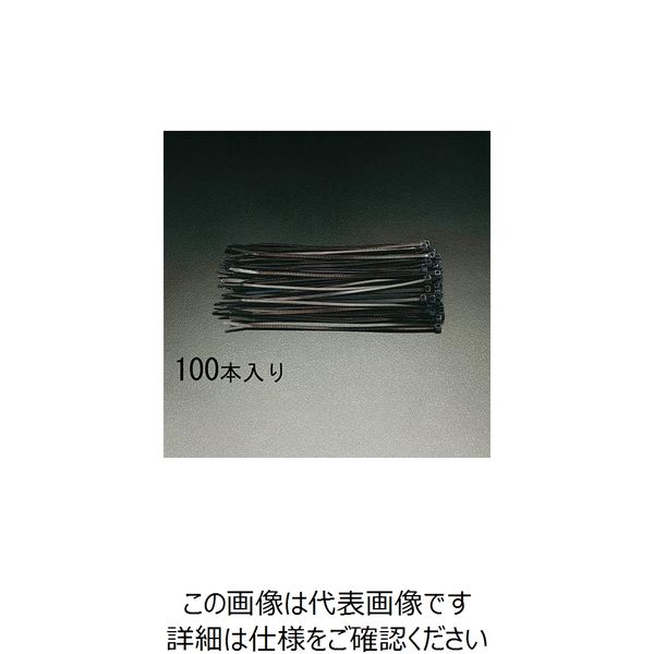 エスコ 432x 4.8mm 結束バンド(耐候性/100本) EA475B-430W 1セット(400本:100本×4袋)（直送品）