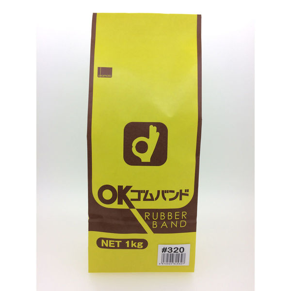 オカモト ＯＫゴムバンド１ｋｇ袋入　＃３２０ #320 1ケース(20袋入)（直送品）