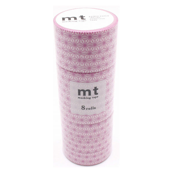 mt マスキングテープ 8P（8巻セット）麻の葉・若紫 [幅15mm×7m] MT08D469 1個 カモ井加工紙（直送品）