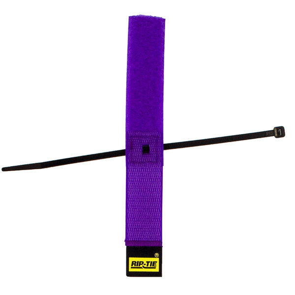 RIP-TIE（リップタイ） ケーブルハンガー 25.4mmX152.4mm 100本入 紫 S-06-100-V 1袋(100本)（直送品）