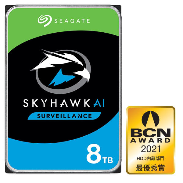シーゲイト SkyHawk Ai HDD 3.5inch SATA 6Gb/s 8TB 7200RPM 256MB ...