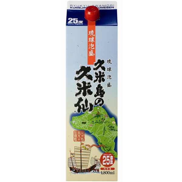 久米島の久米仙 泡盛パック 25度 1800ml 1本 焼酎 - アスクル