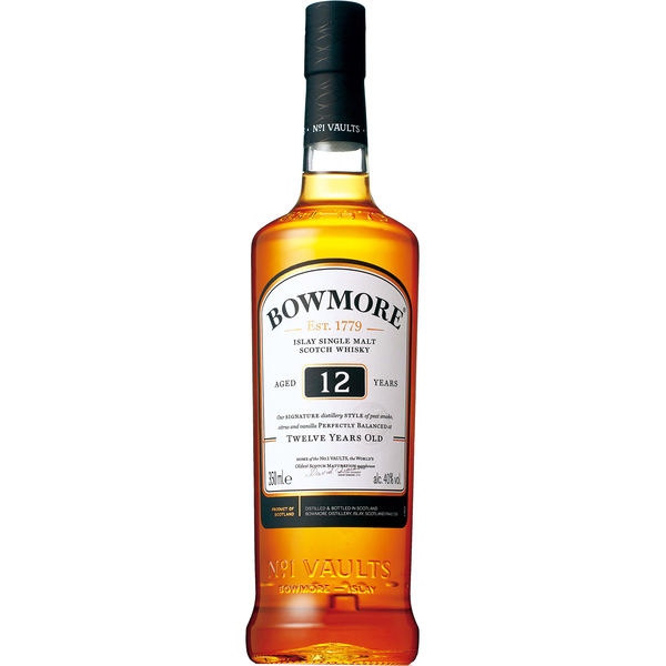 シングルモルト ウイスキー ボウモア（BOWMORE） 12年 350ml - アスクル